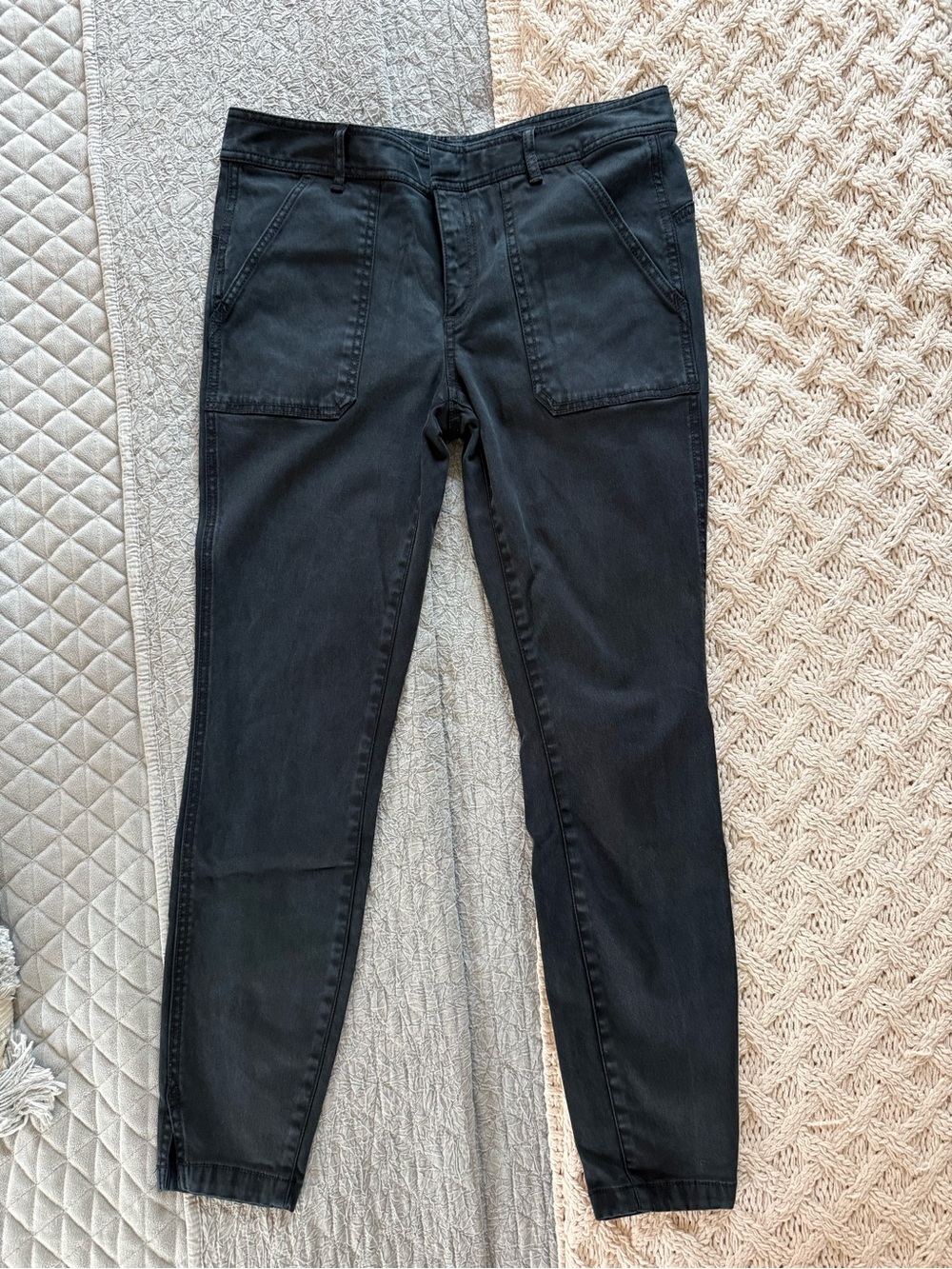 Loft Black Casual Stretch Jogger Pants